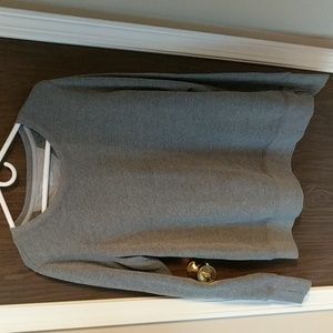 Gray crew neck sweatshirt